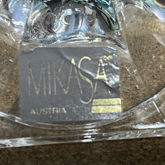 VTG MIKASA Countess Crystal Candleholders Set of 2 Original Box 5.5" Tall - Picture 11 of 11